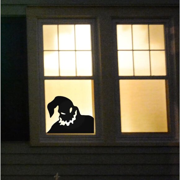 Halloween Window Cling Silhouette Decoration, Spooky Ghost Decal, 15.8 x 11.5 in - Picture 2 of 3